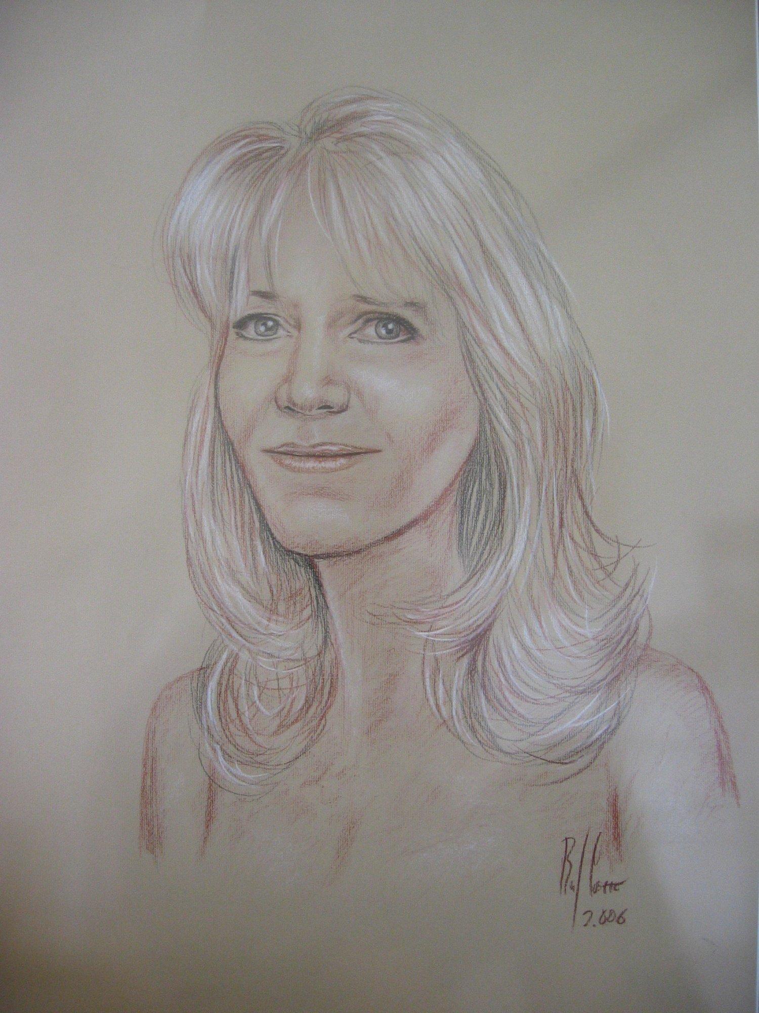 Portrait Drawing 14 - Dibujo de Retrato 14 - Rafael Corro