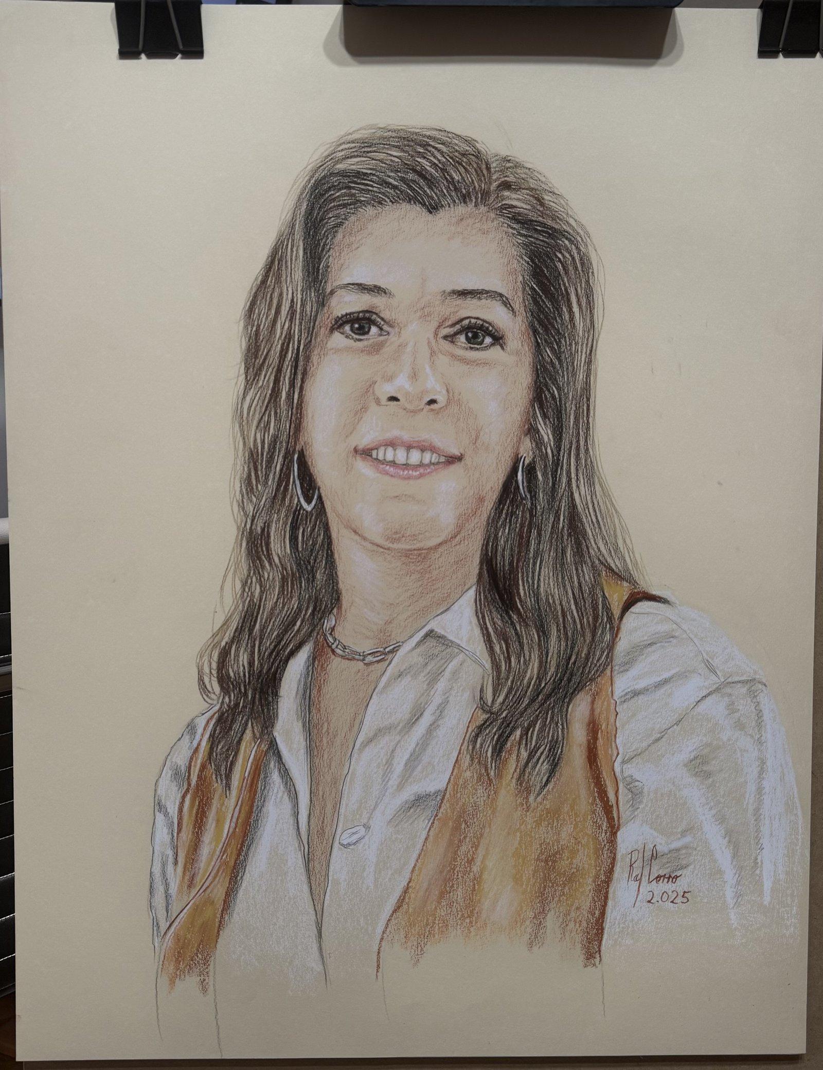 Portrait Drawing 43 - Dibujo de Retrato 43 - Rafael Corro