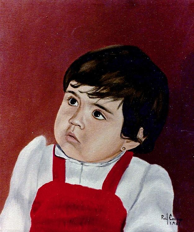 Kids Oil Portrait 4 - Retrato Infantil al Óleo 4 - Rafael Corro
