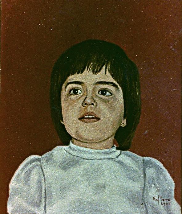 Kids Oil Portrait 5 - Retrato Infantil al Óleo 5 - Rafael Corro